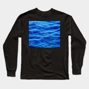 Blue Ocean Waves Long Sleeve T-Shirt